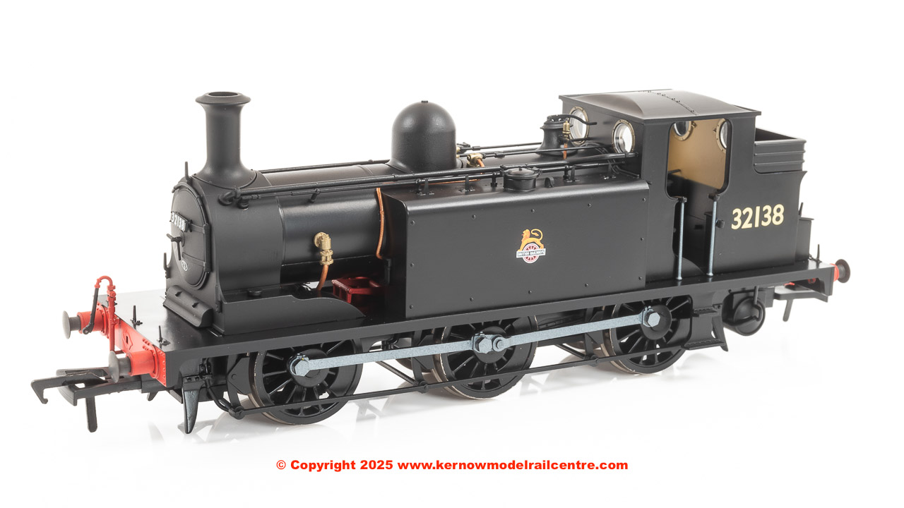 936010 Rapido E1 Steam Loco 32138 BR Black early emblem image