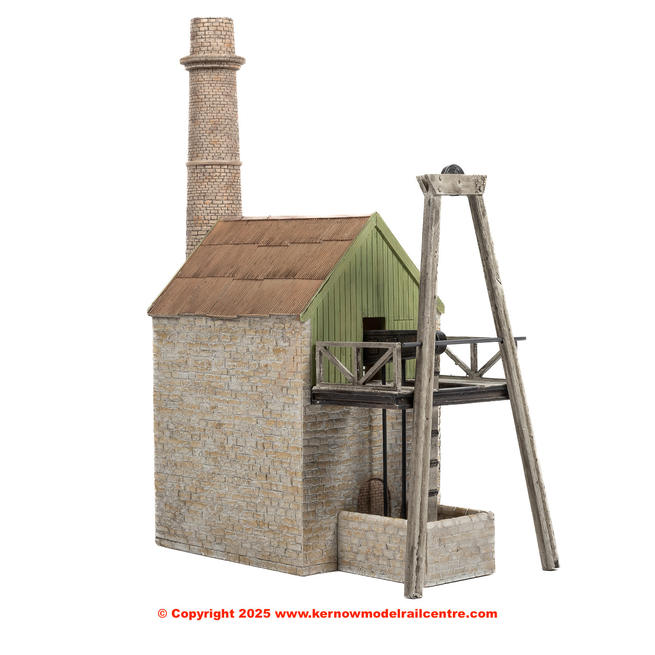 44-057Z Bachmann Scenecraft Cornish Pumping House and Chimney  image