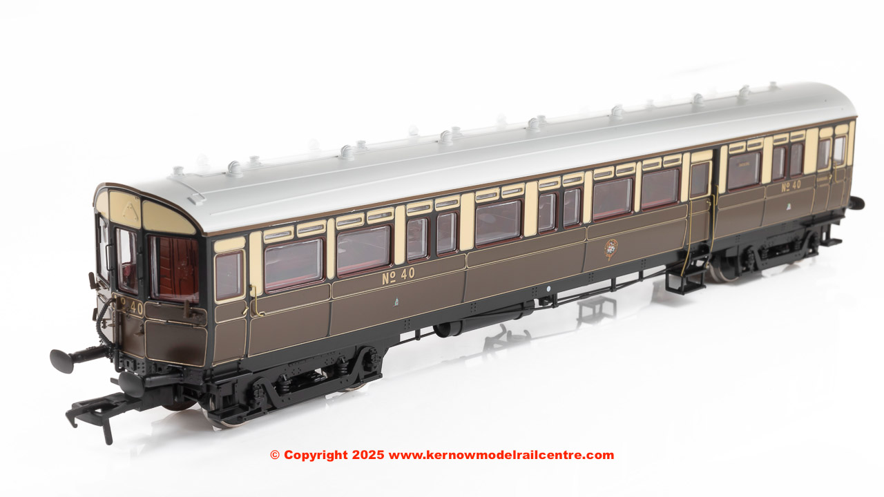 4P-004-002 WSL Dapol GWR Autocoach 40 GWR Lined Chocolate/Cream Image