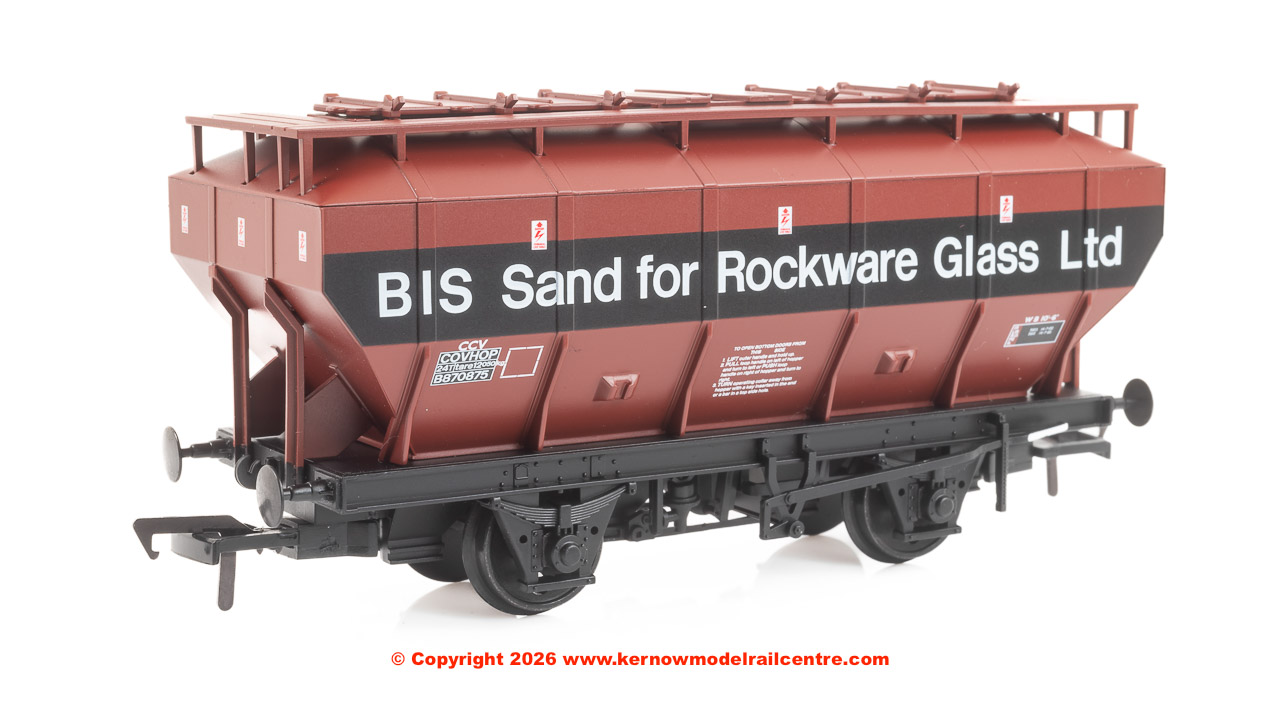 38-502B Bachmann BR 35T 'Covhop' Covered Hopper BR Bauxite 'Brit Image