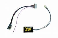 DCD-ZNmini.4 DCC Concepts Zen Black Decoder: Mini 8 Pin Harness 4 Function