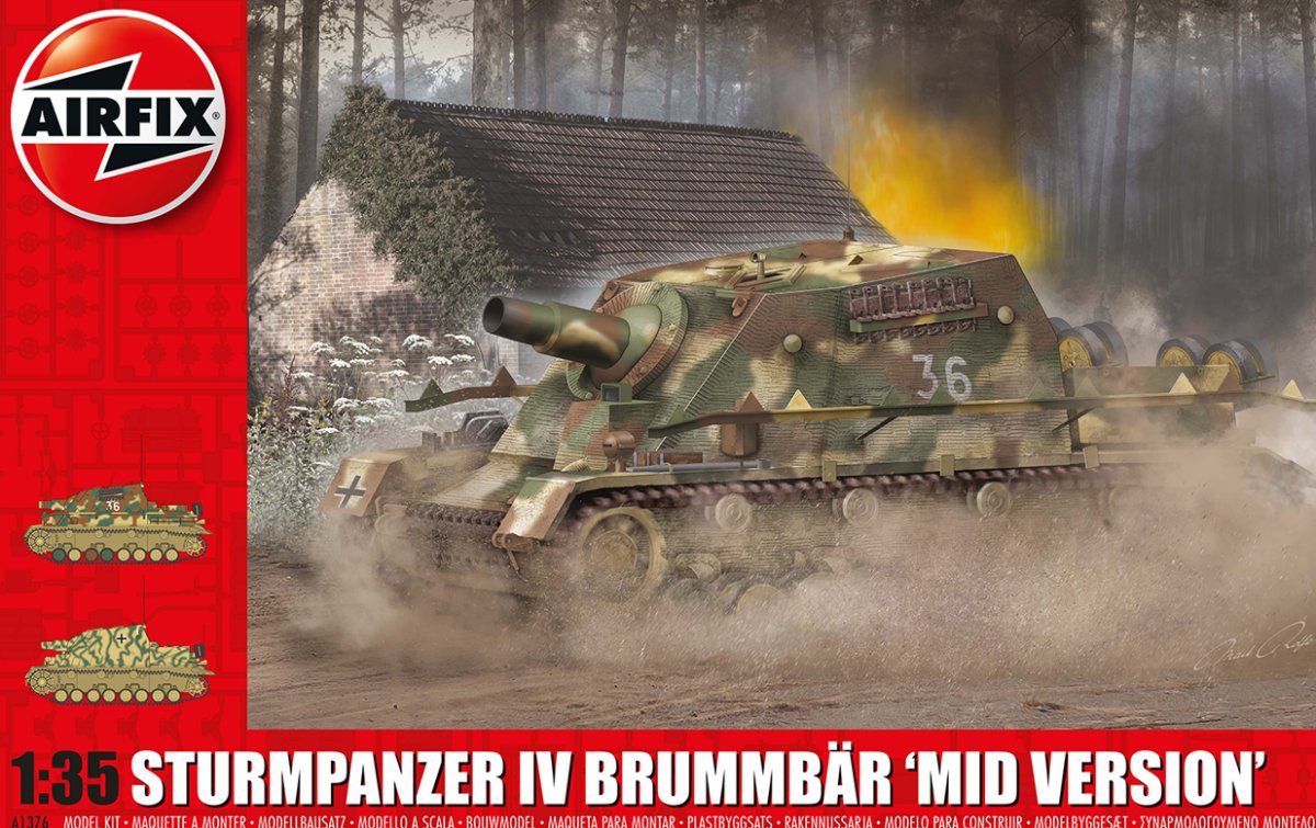A1376 Airfix Sturmpanzer IV Brummbar (Mid Version)
