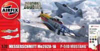 A50183 Aifix Messerschmitt Me262 & P-51D Mustang Dogfight Double