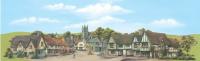 SK-36 Peco Scenic Background - Town Medium