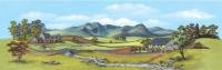 SK-44 Peco Scenic Background - Country with River Medium