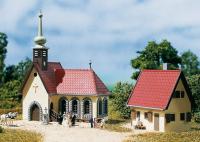 14461 Auhagen N Village church with vicarage