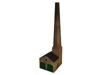 ATD011 ATD Models Stone Boiler House & Chimney Card Kit