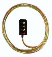 BH10 Eckon 4 aspect square signal head (R/Y/G/Y) long wires