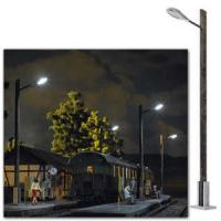 10800 Busch O Street lamp on wooden pole 180mm high