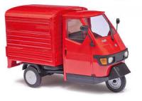 60052 Busch Piaggio Ape Van Red 1:43