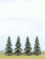 6100 Busch HO/n 4 X 55mm Fir Trees