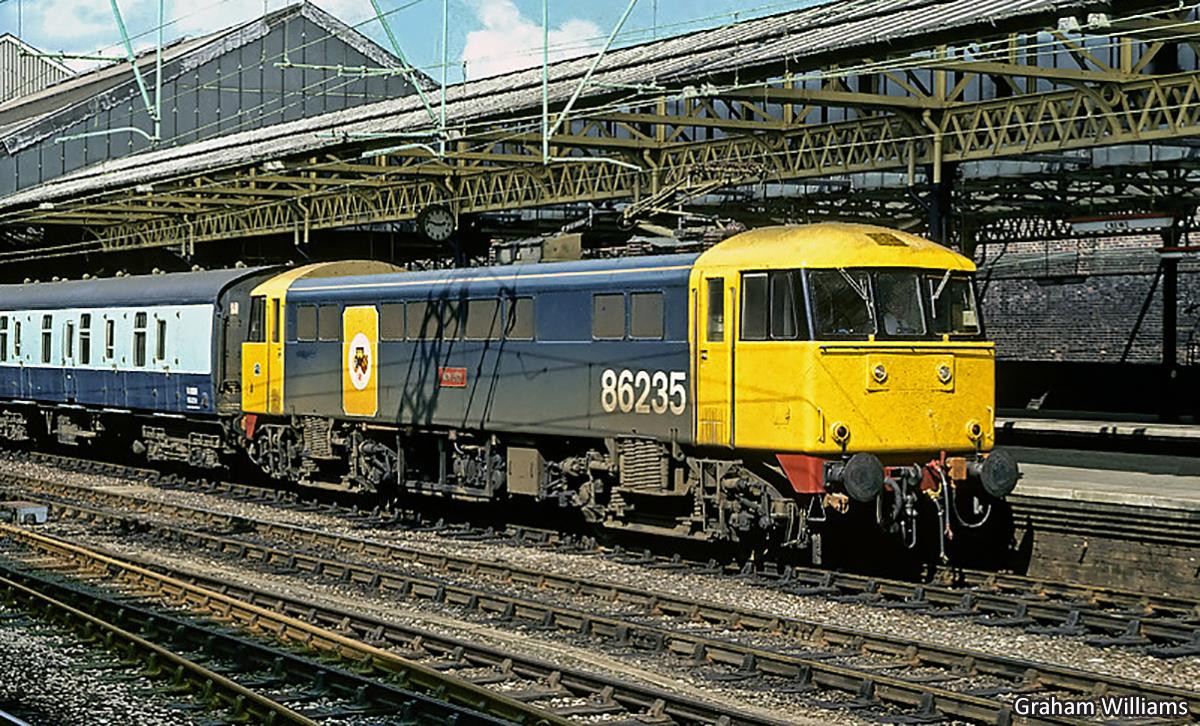 GM2210801 Dapol Class 86/2 Electric Locomotive number 86 235 "Novelty" in BR Blue livery with Rainhill branding