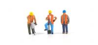 GM973 Gaugemaster Construction Workers (3) Figure Set