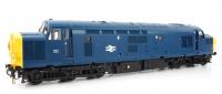 3720 Heljan Class 37/0 Diesel Locomotive in BR Blue Livery Un-numbered with steam heating boiler