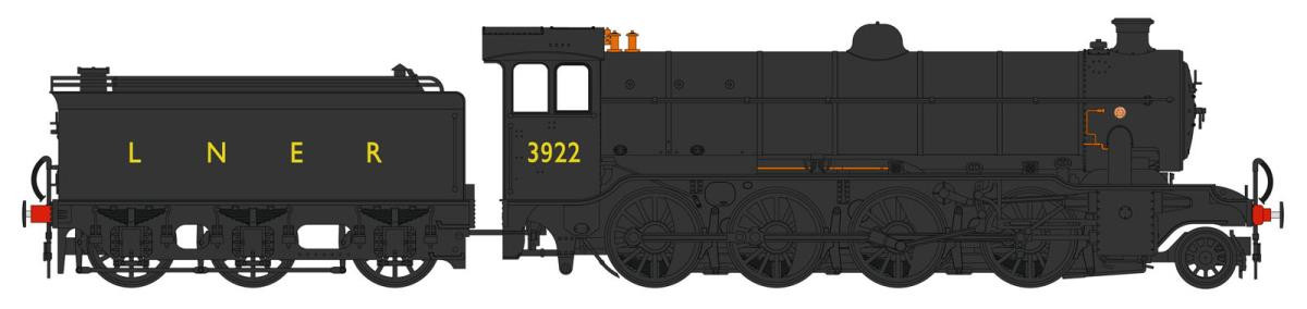 3932 Heljan Tango O2/1 Steam Locomotive number 3481 in LNER post war Black livery