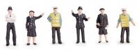 36-041 Bachmann Police and Security Staff (Pack of 6)