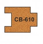 CB-610 Proses 10 X Pre-Cut Cork Bed for R610 Short Straight Track