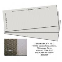 P3D-EB-01 Proses Embossed PVC Sheets (Cobblestone)3 pcs.