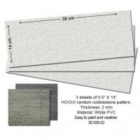 P3D-EB-02 Proses Embossed PVC Sheets (Random Cobblestone) 3 pcs.