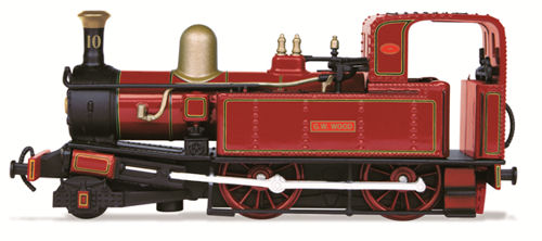 76IOM001 Oxford Rail Static Model number 10 named "G H Wood" in Indian Red 1945 - 1967 livery