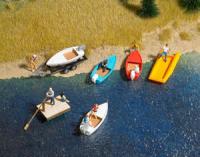 1157 Busch 6 Small boat set