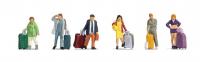 45223 Noch Passengers with Modern Luggage (6) Figure Set