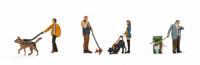 45471 Noch Dog Walkers (4) Figure Set
