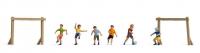 45817 Noch Children Playing Football (6) Figure Set