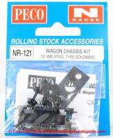 NR-121 Peco 10ft Wheelbase Wagon Chassis kit - steel type solebars