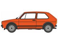 OD120GF001 Oxford Diecast VW Golf GTI Mars Red