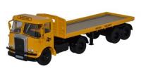 76ATK001 Oxford Diecast Atkinson Borderer Flatbed Trailer in British Railways Yellow livery