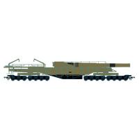 OR76BOOM06 Oxford Rail Rail Gun WWII Scene Shifter