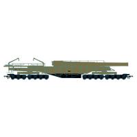 OR76BOOM07 Oxford Rail Rail Gun WWII Piece Maker