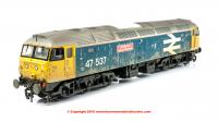 31-662ZDS Bachmann Class 47/4 Diesel Locomotive number 47 537 "Sir Gwynnedd / County of Gwynedd" in BR Large Logo livery with weathered finish