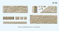 18219 Preiser Quarrystone Walling and Pavement Combination Kit