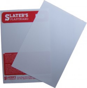0110 Slaters Plastikard (0.010") 10thou White Sheet 220 x 330mm approx.