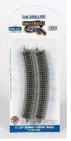 44801 Bachmann Nickel Silver 11.25in. Radius Curved Track (6/Card).