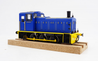 2058 Heljan Class 03 0-6-0 Diesel Locomotive Un-Numbered in Industrial Yellow with Conical Exhaust