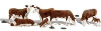 A1843 Woodland Scenics HO Hereford Cows