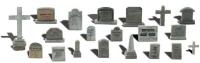 A1856 Woodland Scenics HO Tombstones