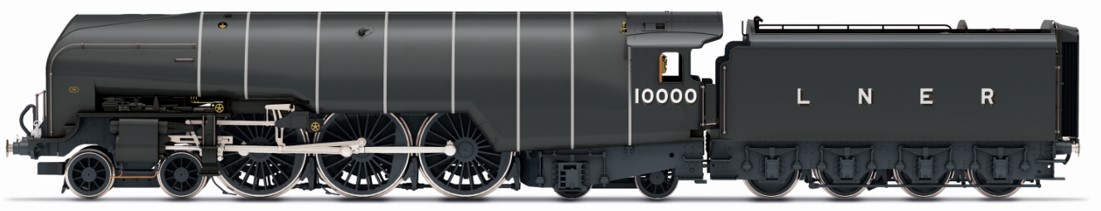 R30126 LNER, W1 Class 'Hush Hush' (Smoke Lifting Cowl) 4-6-4, 10000