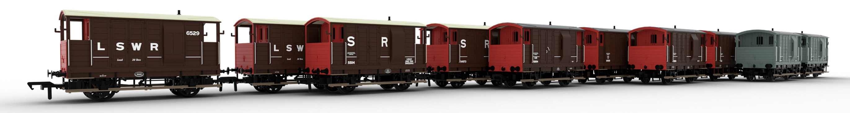 Rapido Trains LSWR / WD 20t Brake Van image