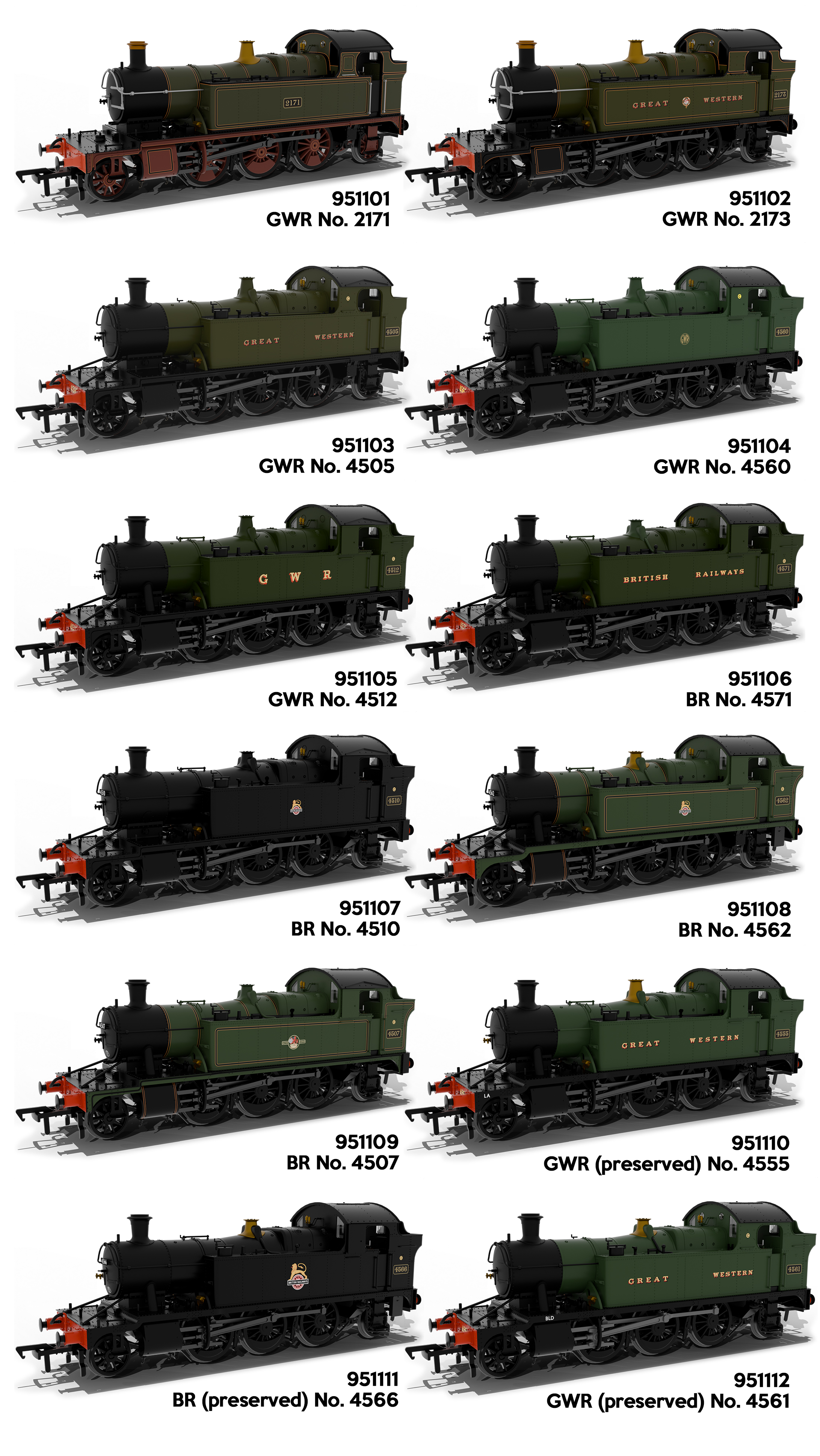 Rapido Trains UK GWR 45xx 'Small Prairie' image