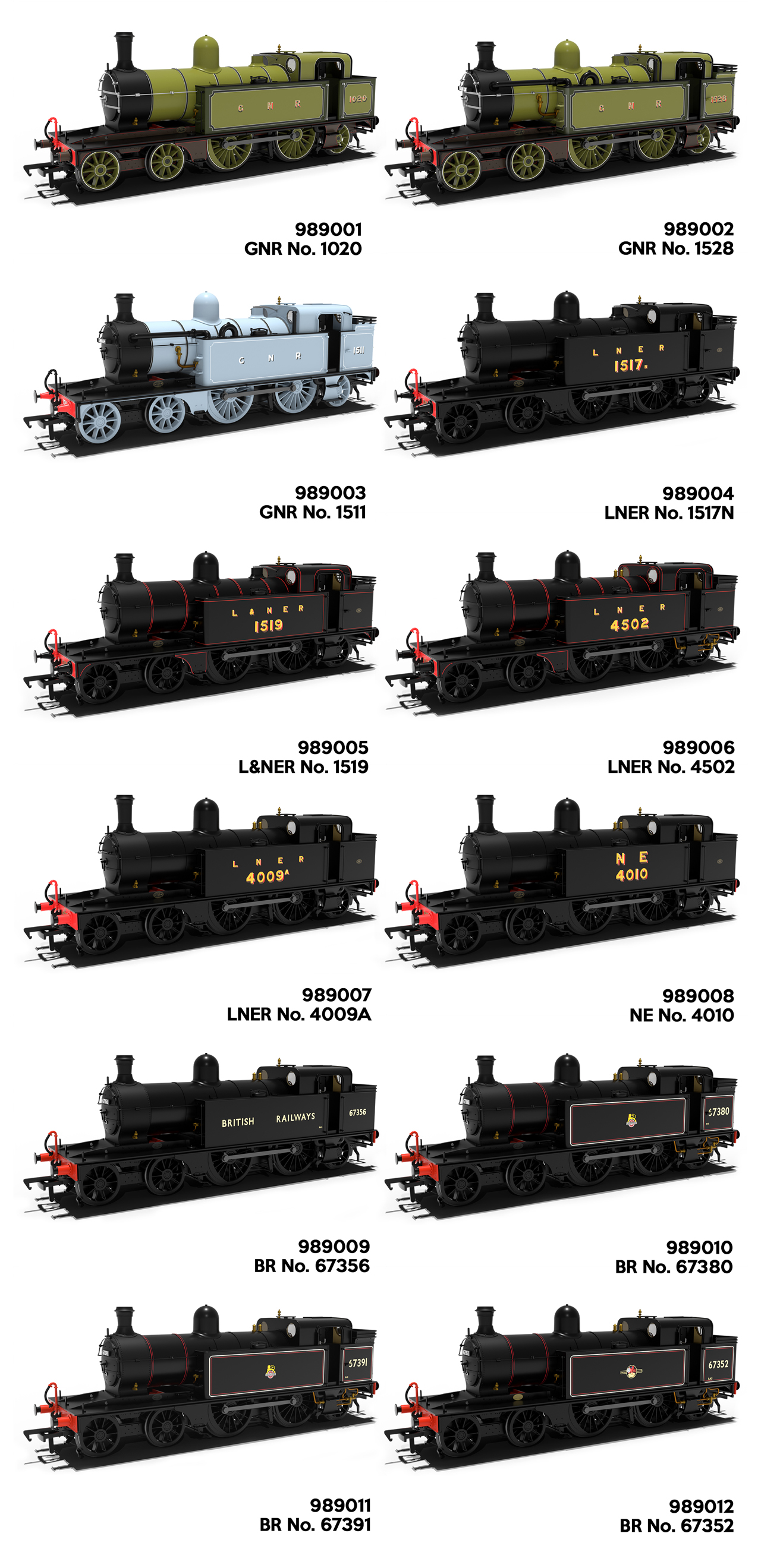 Rapido Trains UK GNR C2 / LNER C12 4-4-2T image