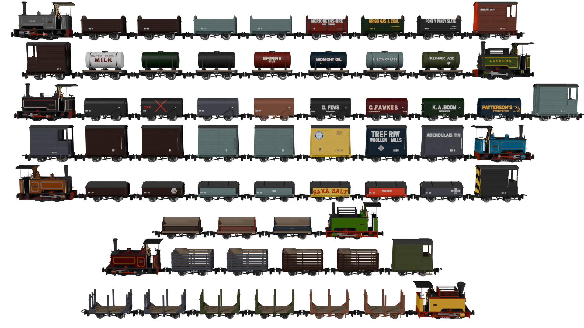 Rapido Trains UK OO-0 'All Purpose' wagon range image