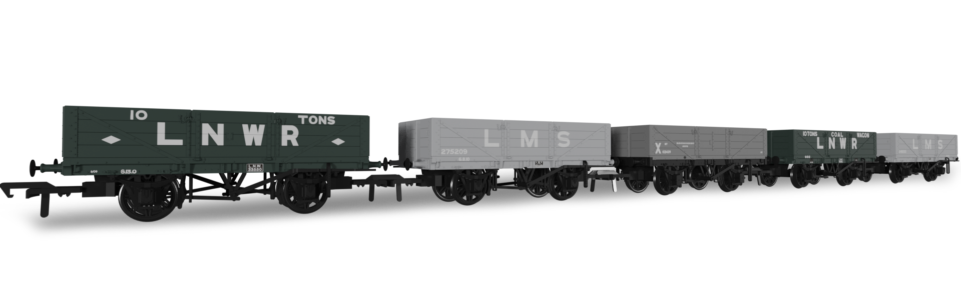 Rapido Trains UK LNWR Open Wagons image