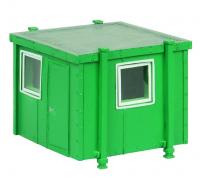 44-1000G Bachmann Scenecraft Small Portable Office - Green