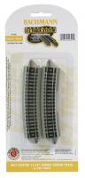 44824 Bachmann Half Section 15.50in. Radius Curved Track (6/Card)