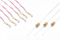 LED-NLPW DCC Concepts NANO LED White.  Pack of 6 0.8mm LEDs complete with resistors